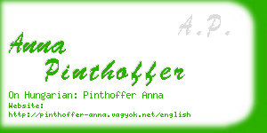 anna pinthoffer business card